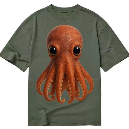 Baby Giant Pacific Octopus Reddish Smaller Tentacles Express Classic T-shirt – Army Green