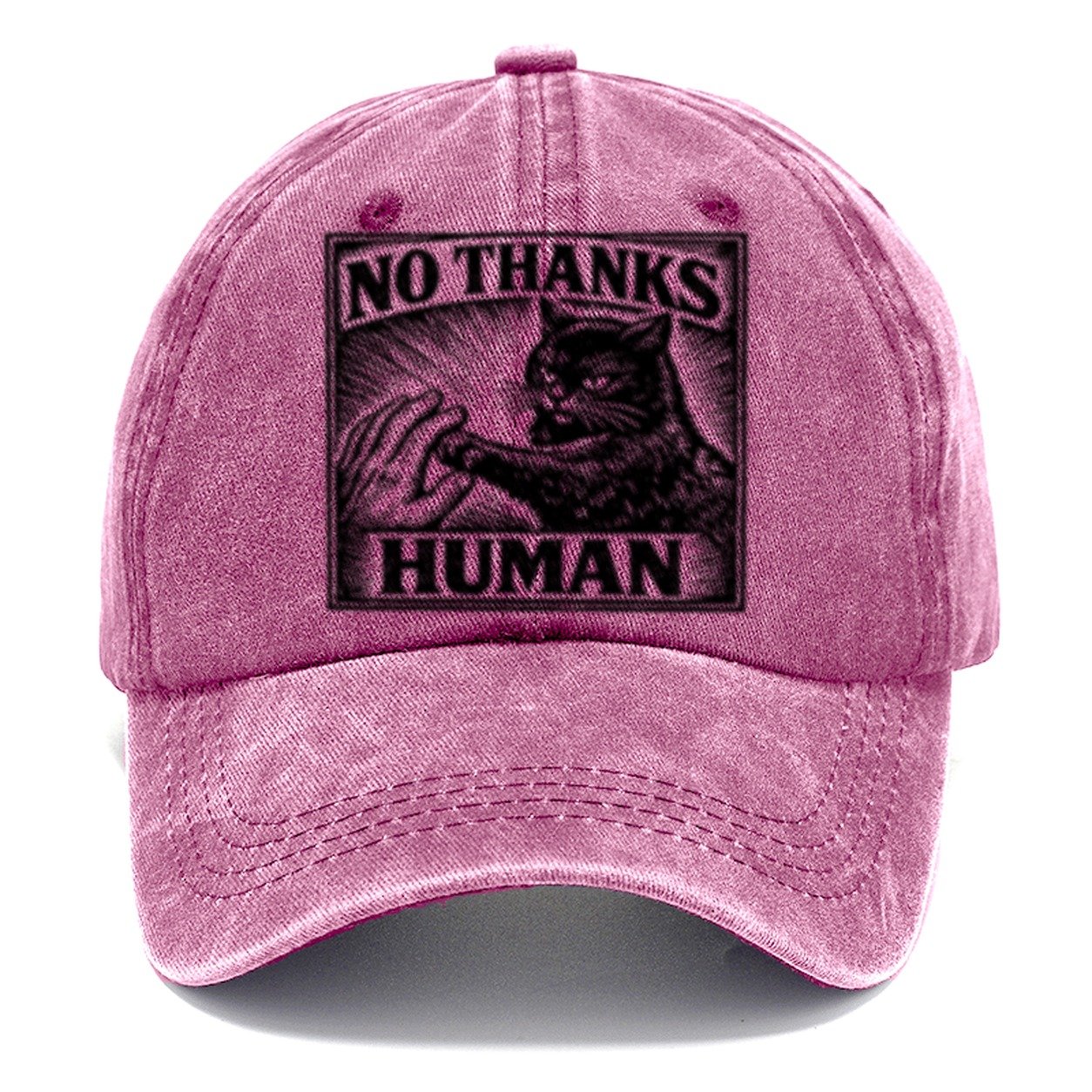 No Thanks Human Classic Cap – Dusty Rose