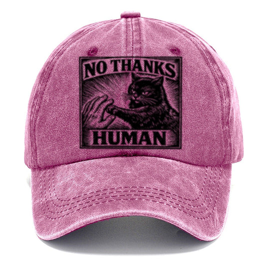 No Thanks Human Classic Cap – Dusty Rose