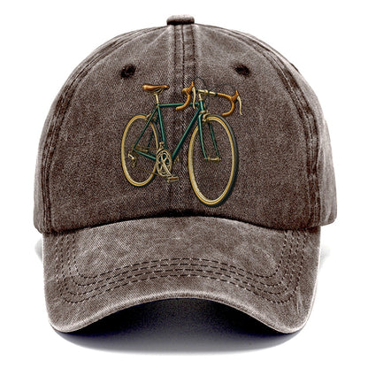 Road Bicycle Front Turn Pastimes Companions Classic Cap – Brown