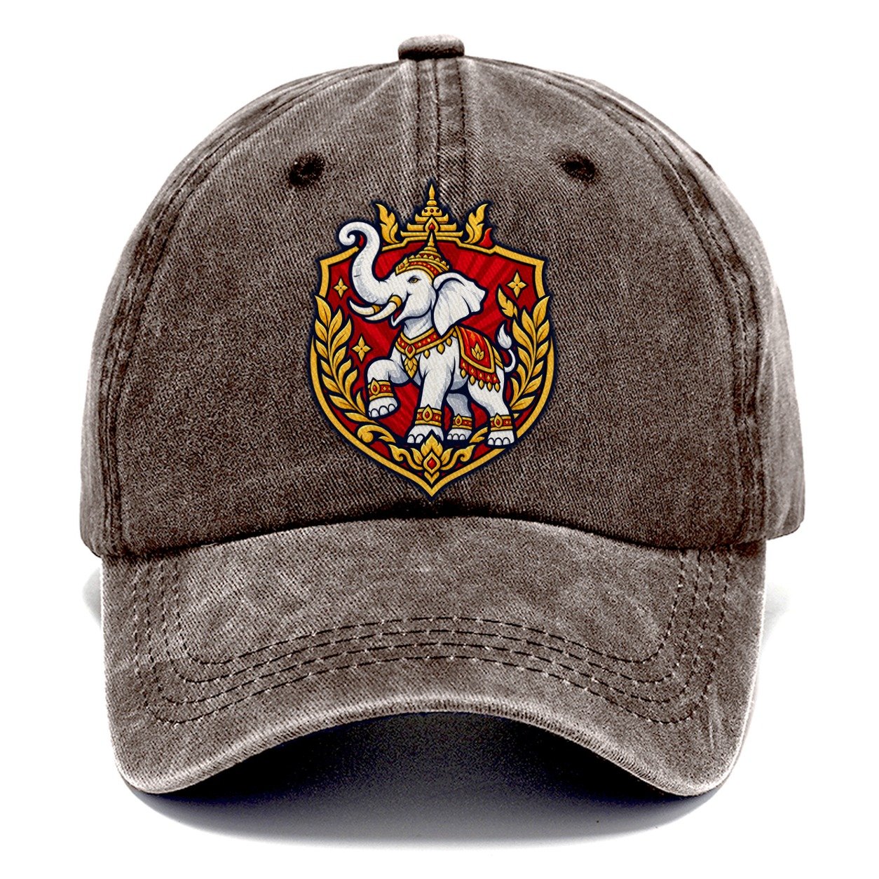 Thailand Heraldic Crest Country Logos Classic Cap – Brown