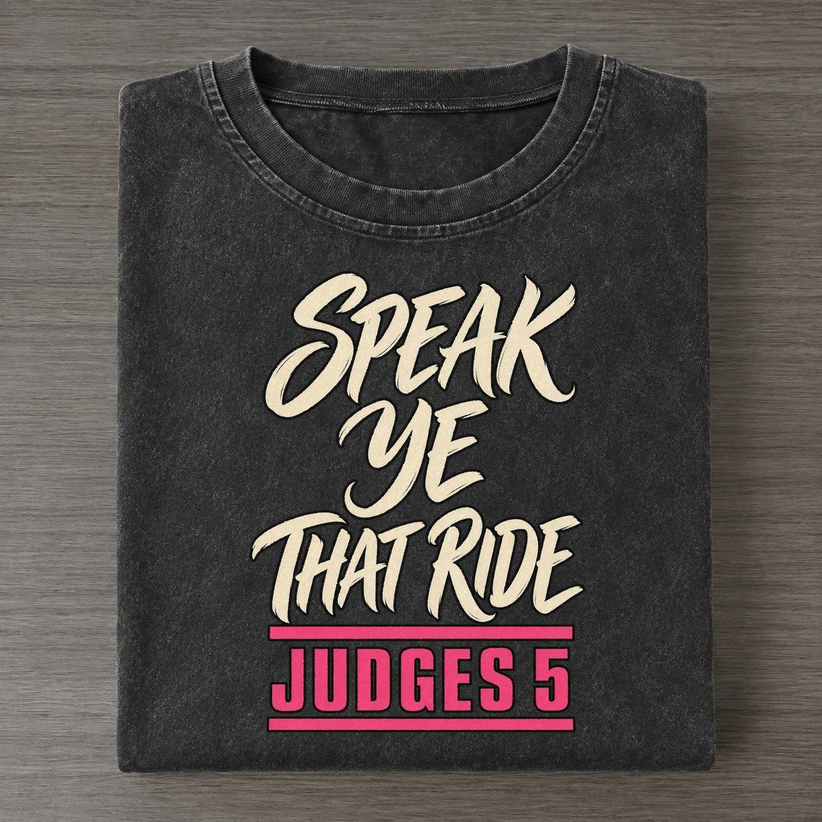 Speak Ye That Ride Daughters Of Deborah Vintage T-shirt – Black