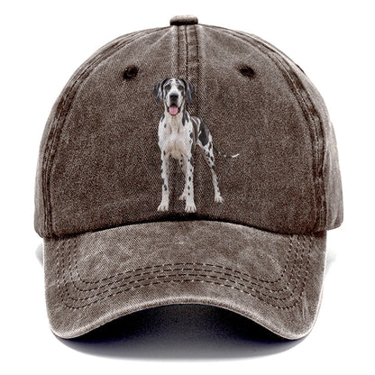 Great Dane Standing Top Breeds Classic Cap – Brown
