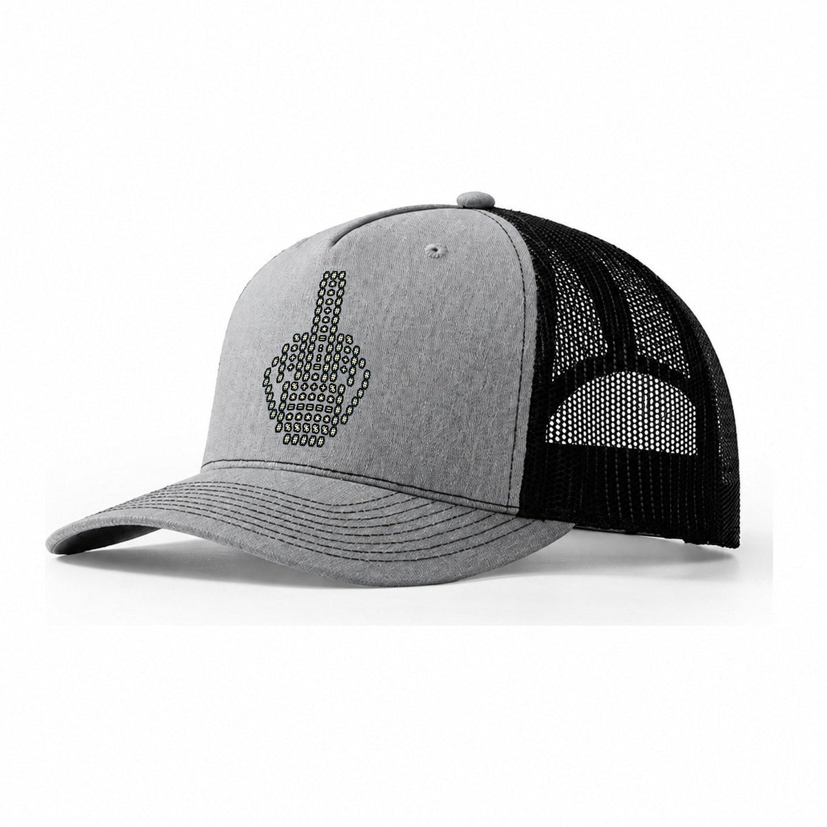 Defiant Hand Trucker Hat – Sport Grey Black