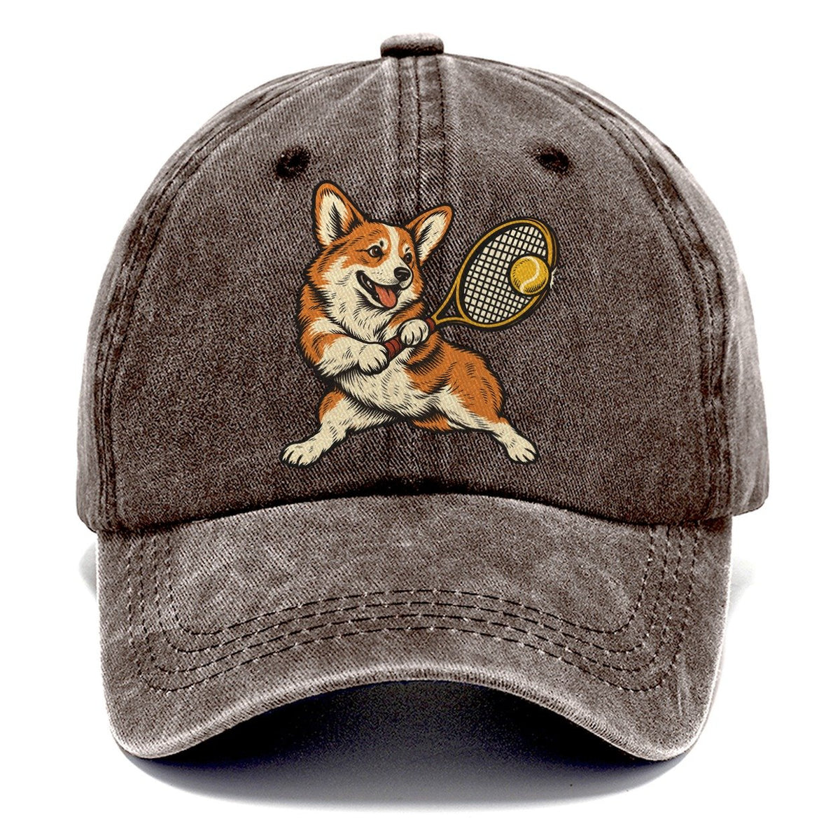 Corgi Tennis Return Sundown Familiars Classic Cap – Brown