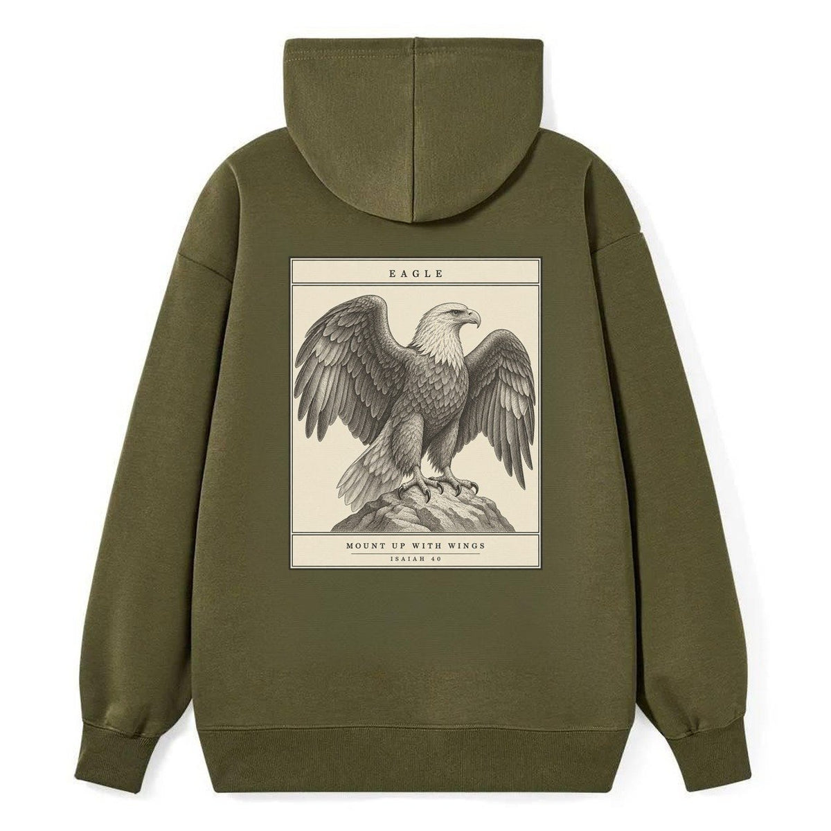 Eagle Specimen Plate Creature Canticle Classic Pullover Hoodie – Armygreen