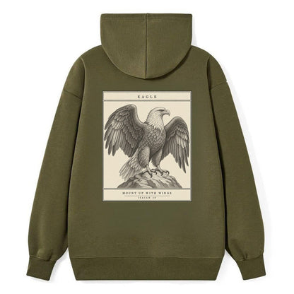 Eagle Specimen Plate Creature Canticle Classic Pullover Hoodie – Armygreen
