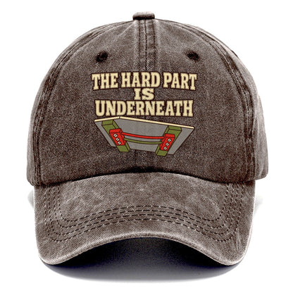 The Hard Part Is Underneath Model Railways Classic Cap – Brown