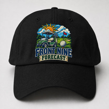 Front Nine Forecast Golf Life Baseball Cap – Black