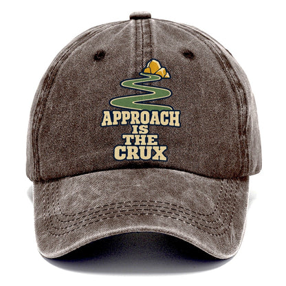 Approach Is The Crux Rock Climbing Classic Cap – Brown