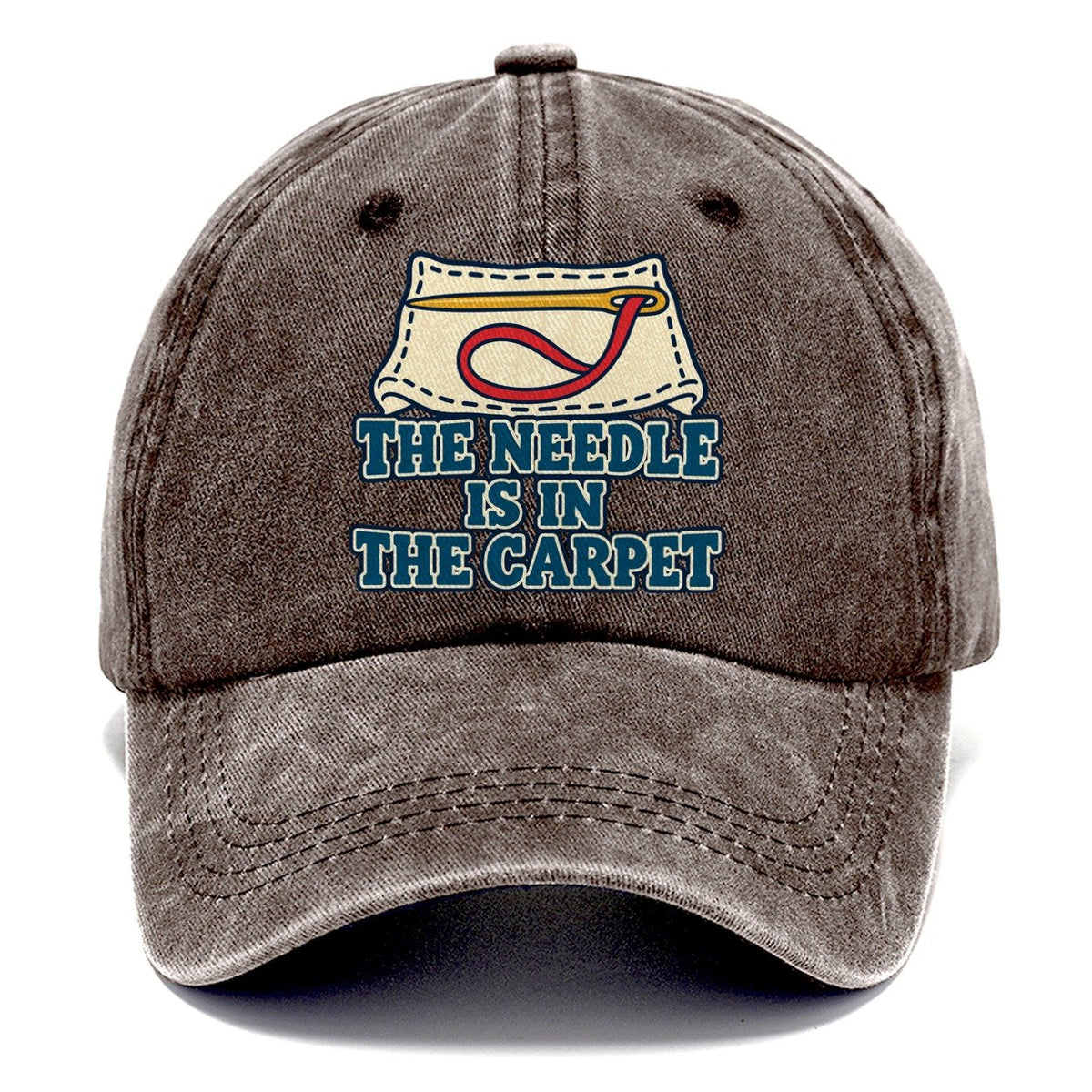 The Needle Is In The Carpet And Needlework Classic Cap – Brown