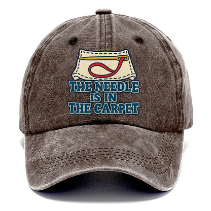 The Needle Is In The Carpet And Needlework Classic Cap – Brown