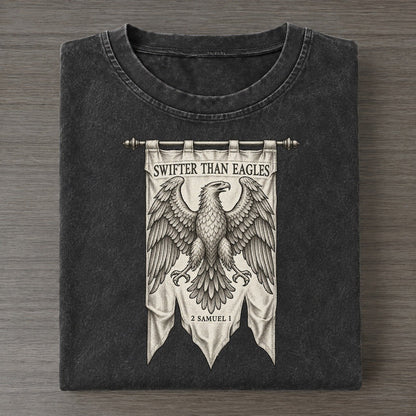 Swifter Than Eagles Beast And Banner Vintage T-shirt – Black