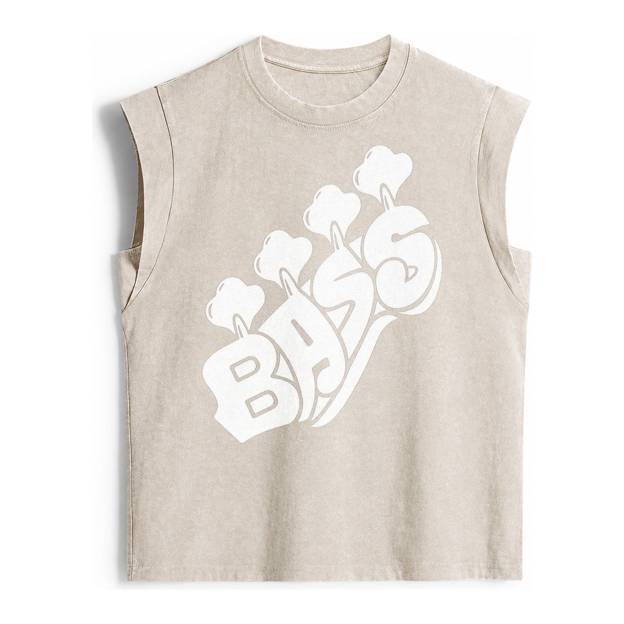 Bass Vintage Washed Tank – Beige
