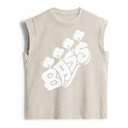 Bass Vintage Washed Tank – Beige