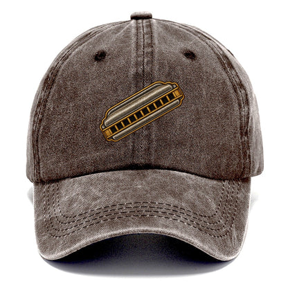 Ten Hole Harmonica Classic Cap – Brown