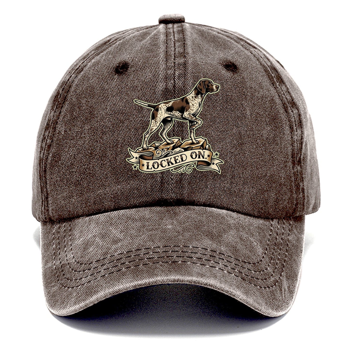 Locked On Dog Classic Cap – Brown