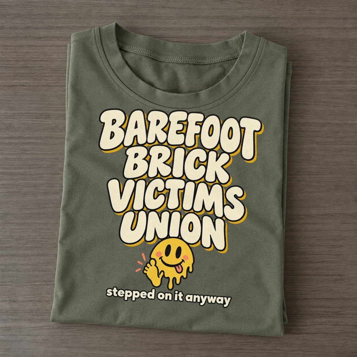 Lego Walkers Running On Fumes Club Classic T-shirt – Army Green