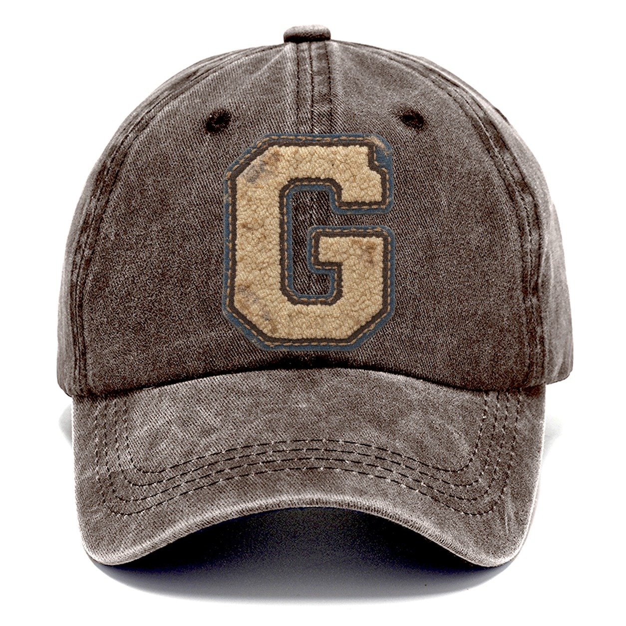 Varsity Chenille G Monogram Classic Cap – Brown