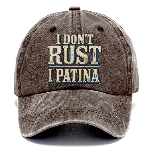 I Don T Rust I Patina American Wit Classic Cap – Brown