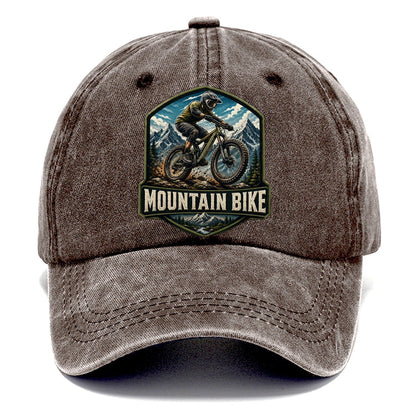 Mountain Bike Rider Classic Cap – Brown