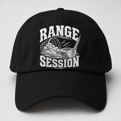 Range Session Golf Life Baseball Cap – Black