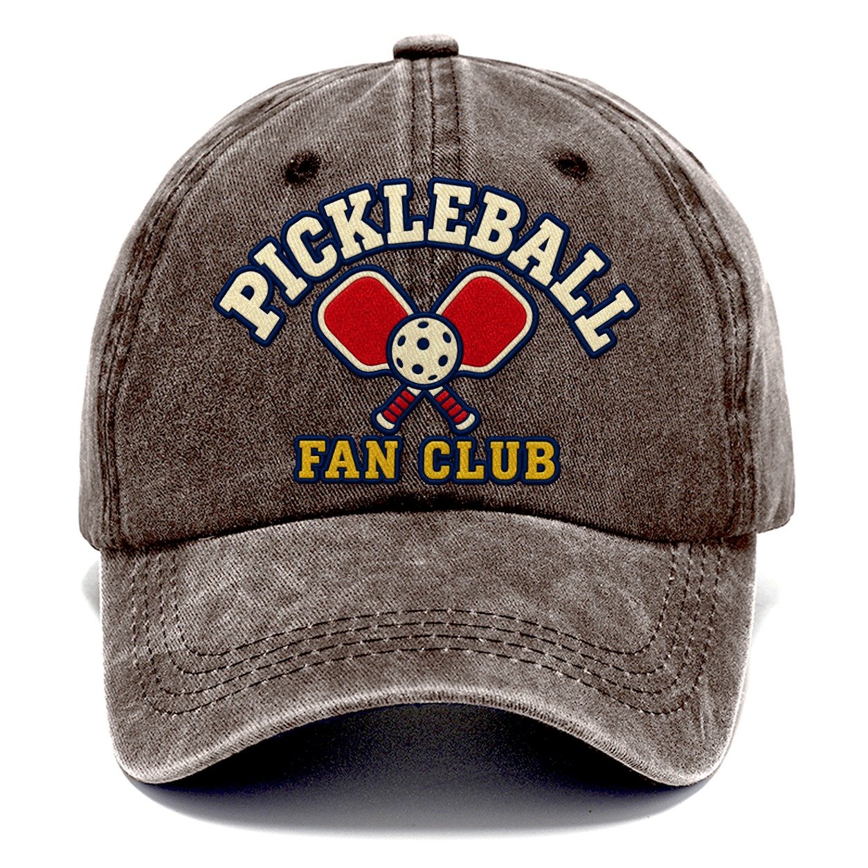 Pickleball Fan Club Classic Cap – Brown
