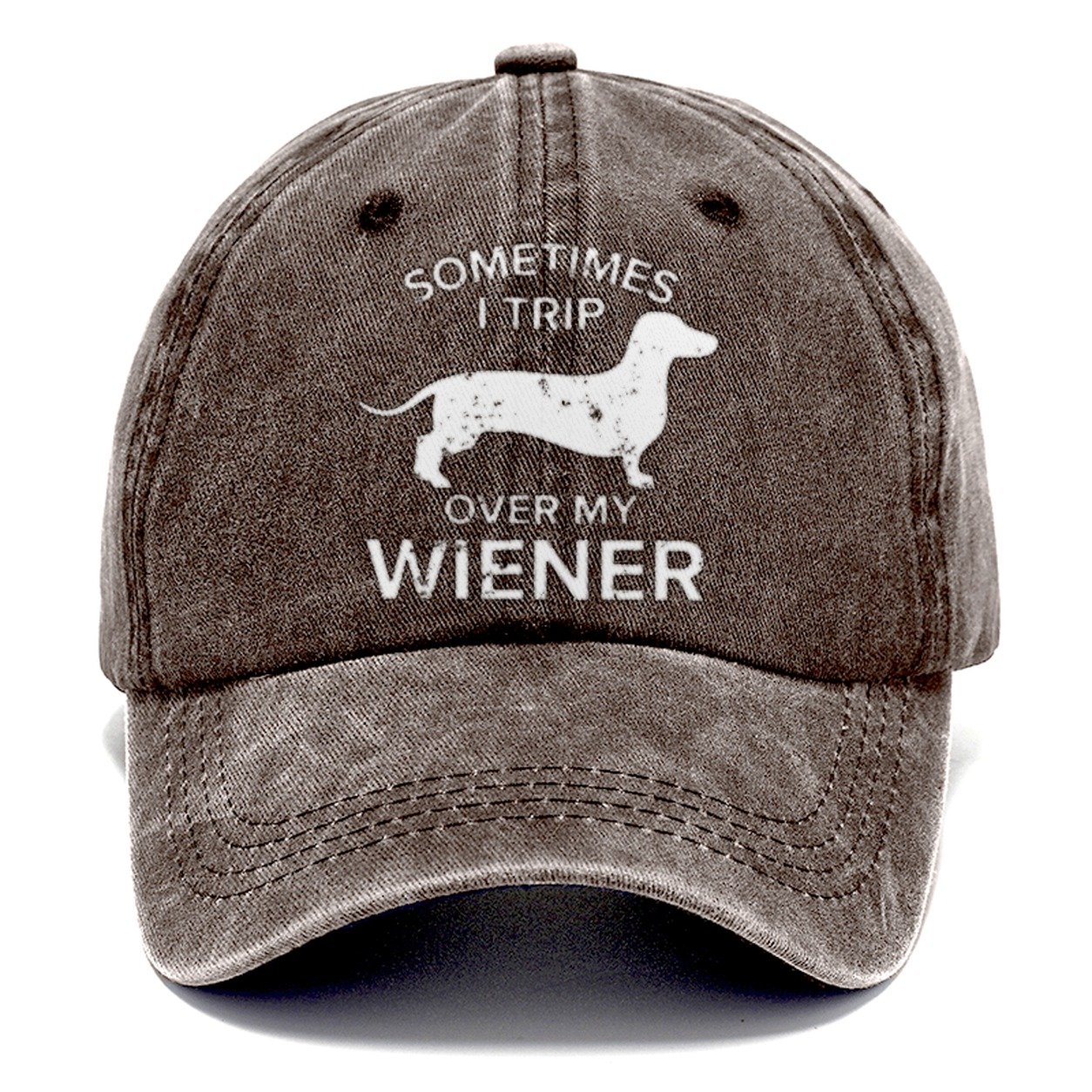 Sometimes I Trip Over My Wiener Classic Cap – Brown