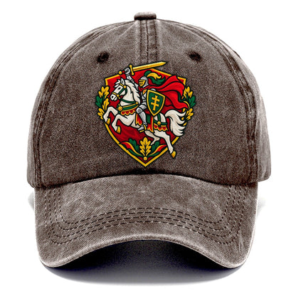 Lithuania Minimal Emblem Country Logos Classic Cap – Brown