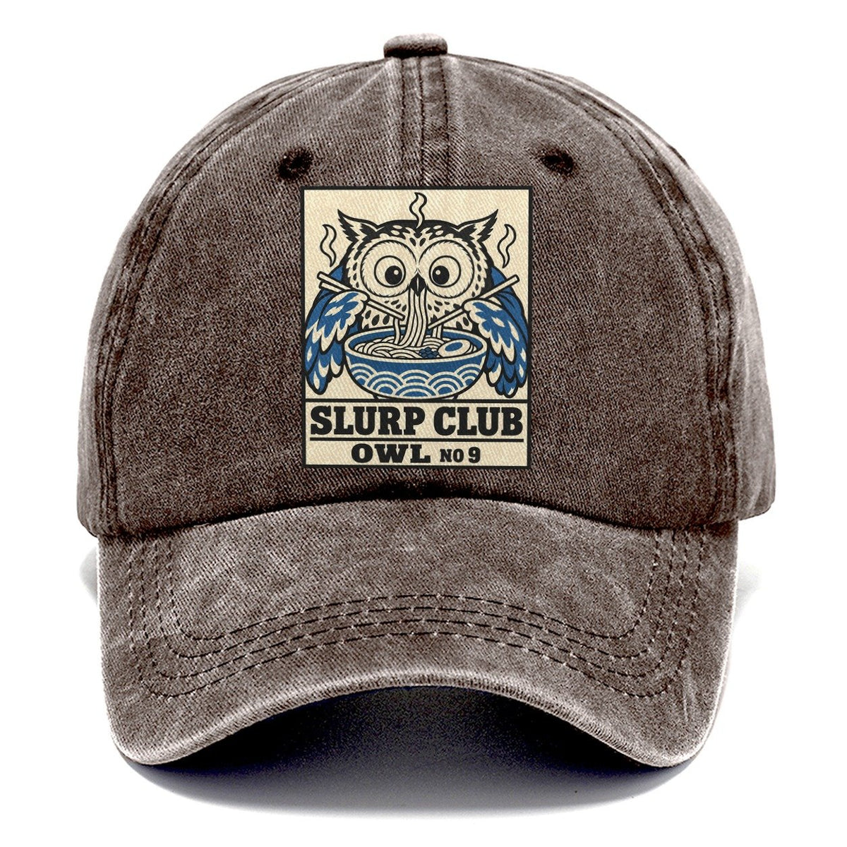 Owl Midnight Slurp Club Classic Cap – Brown