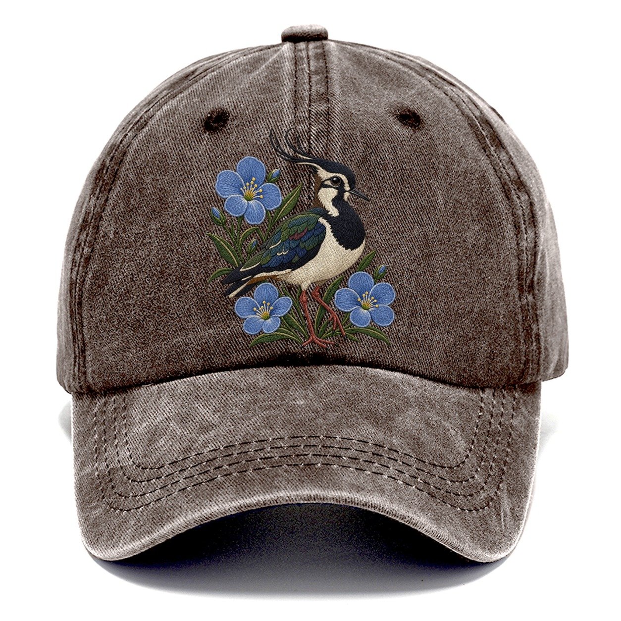 Northern Irish Flax And Lapwing Uk Culture Heritage Classic Cap – Brown
