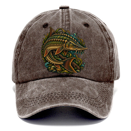 Lake Sturgeon Armor Fishing Club Classic Cap – Brown