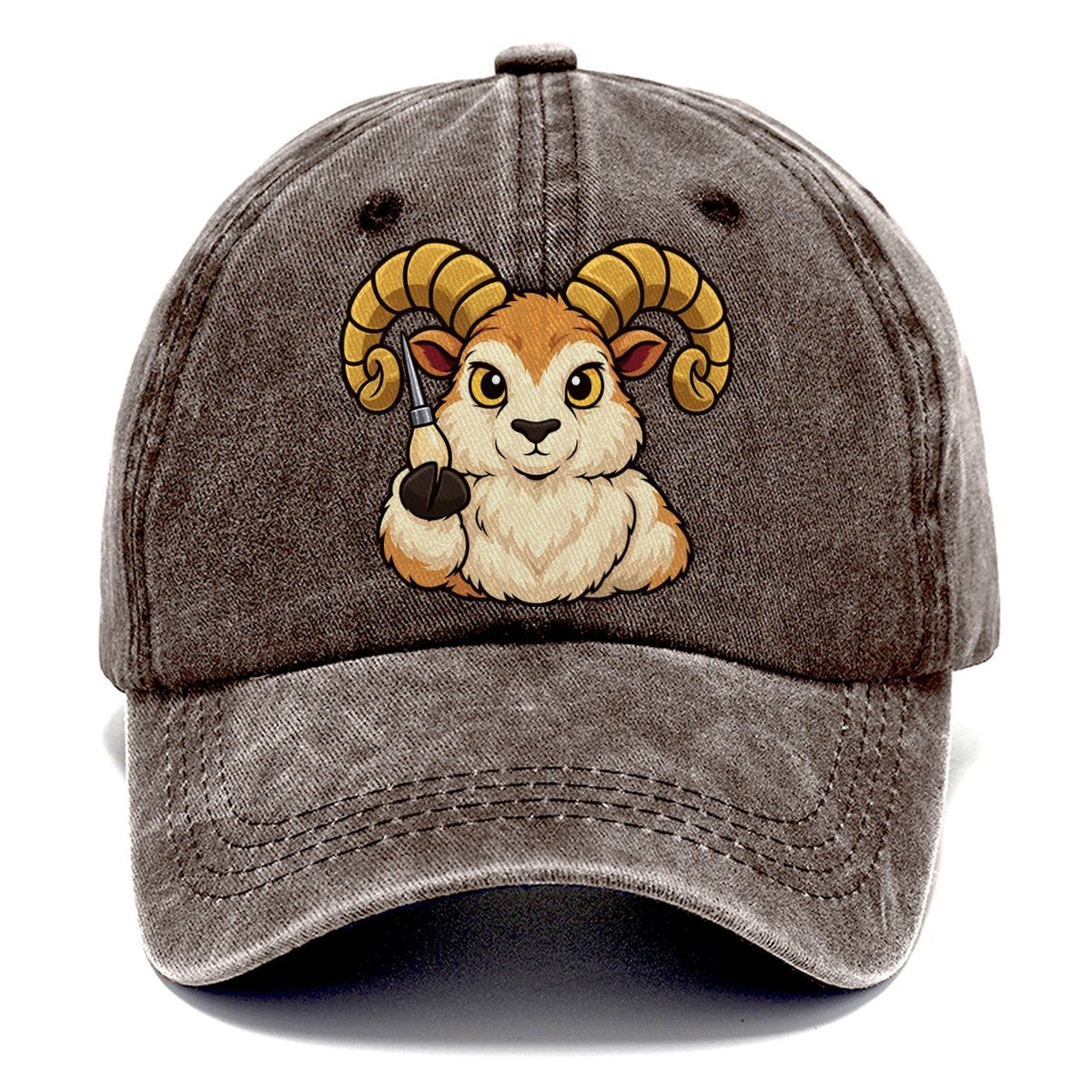 Ram With An Awl Leathercraft Classic Cap – Brown