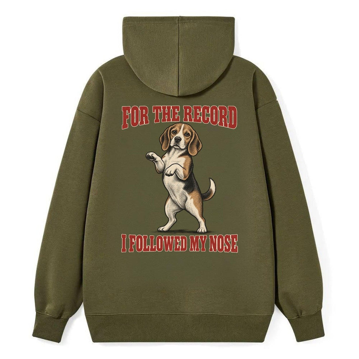 Beagle Dog Declarations Classic Pullover Hoodie – Armygreen