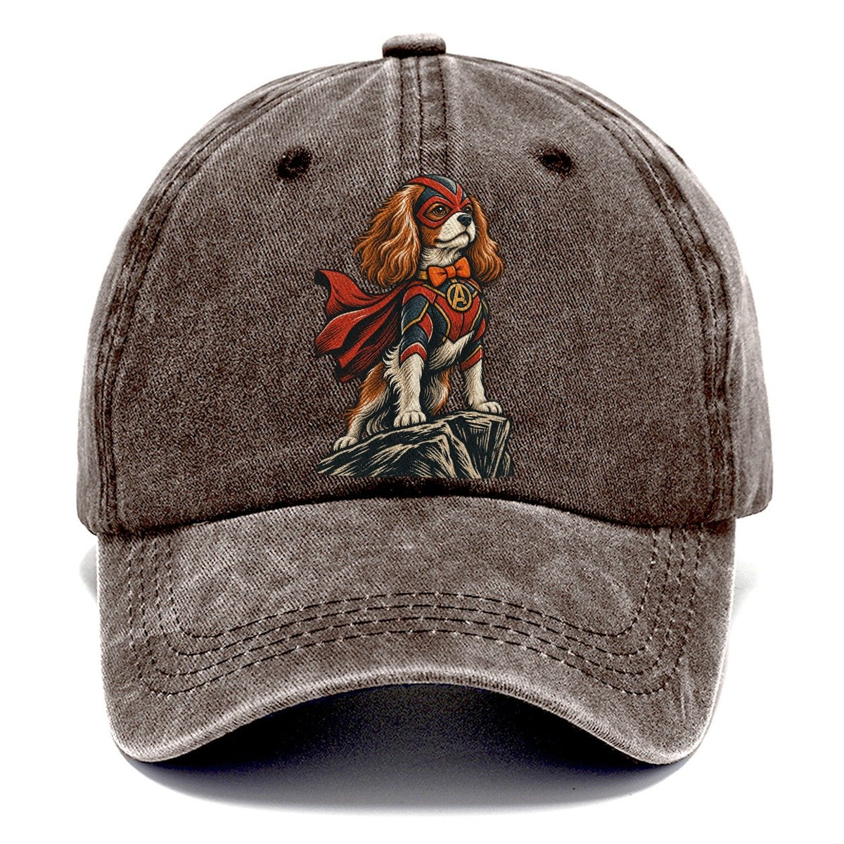 Caped Superhero Spaniel Classic Cap – Brown