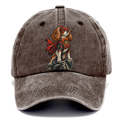 Caped Superhero Spaniel Classic Cap – Brown