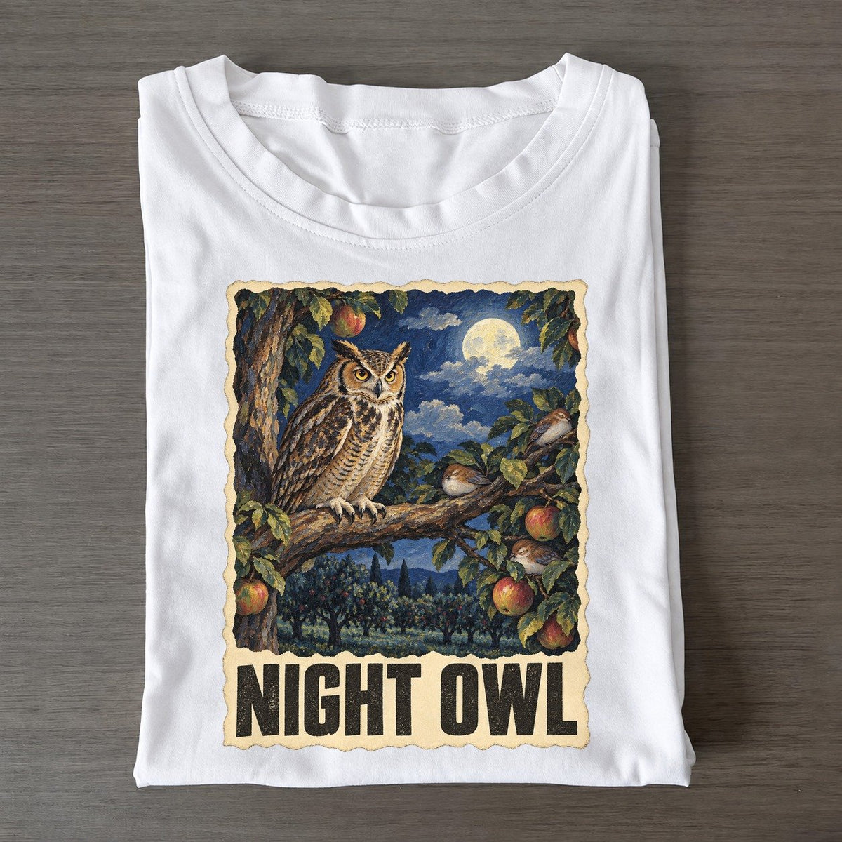 Owl Night Owl Animal Puns Vol. 2 Classic T-shirt – White