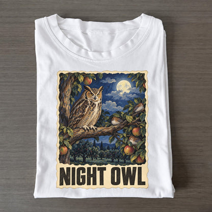 Owl Night Owl Animal Puns Vol. 2 Classic T-shirt – White