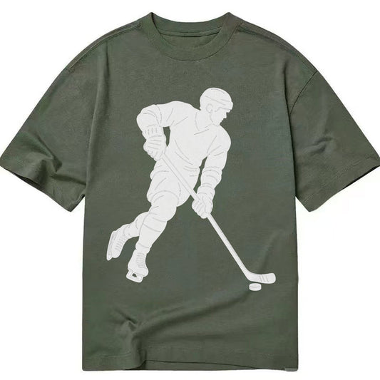 Ice Hockey Player Classic T-shirt – Army Green