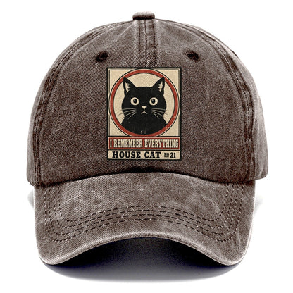 I Remember Everything Neko Says No Classic Cap – Brown
