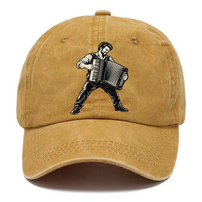Accordionist Closing Chord Global Music Ink Figures Classic Cap – Golden Harvest