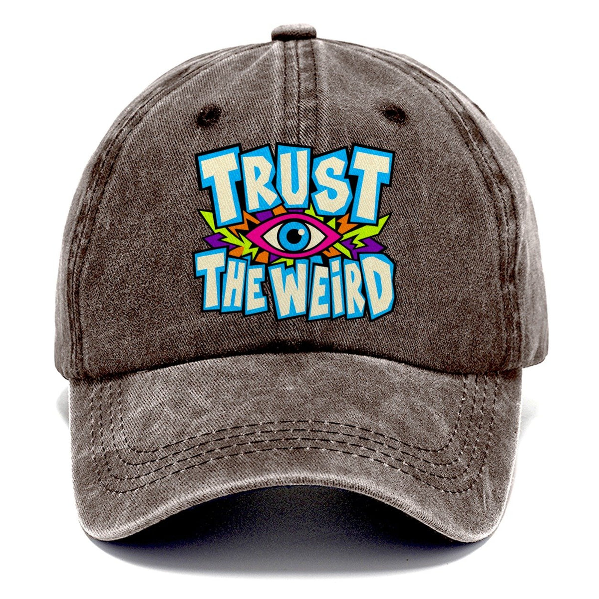 Trust The Weird Crazy Styles Classic Cap – Brown