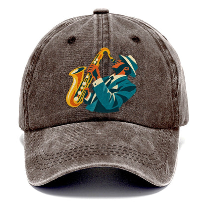 Jazz Saxophonist Classic Cap – Brown