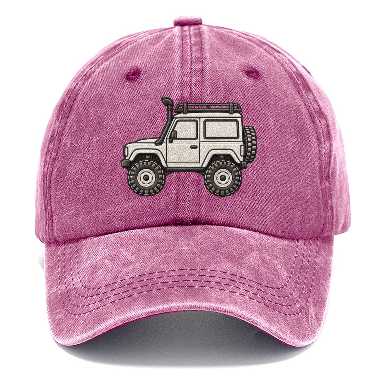 Boxy Trail Wagon Side Profile Off Roading And Overlanding Classic Cap – Dusty Rose