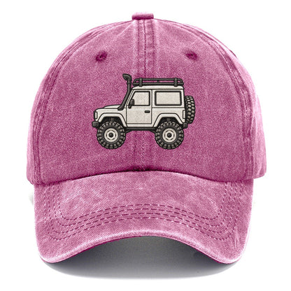 Boxy Trail Wagon Side Profile Off Roading And Overlanding Classic Cap – Dusty Rose