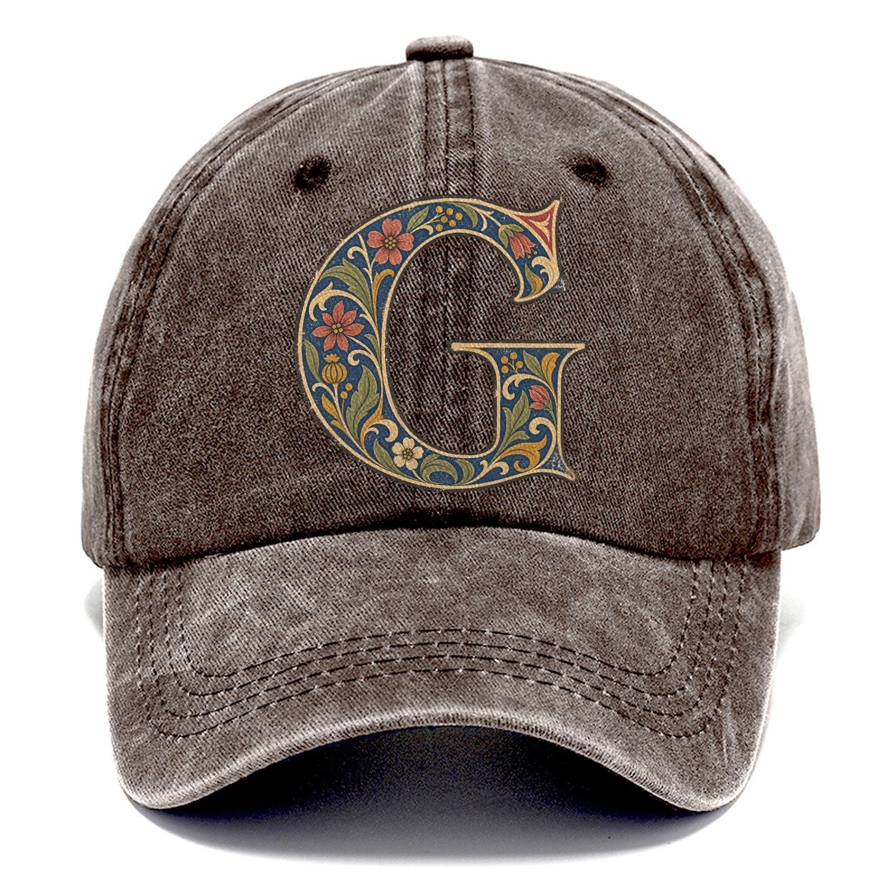 Wildflower G Monogram Classic Cap – Brown