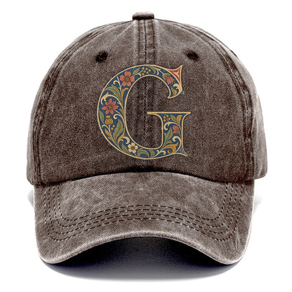 Wildflower G Monogram Classic Cap – Brown