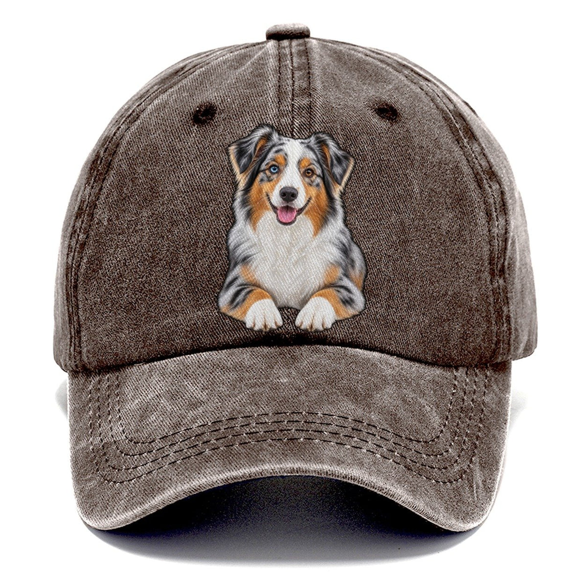 Blue Merle Mini Aussie Classic Cap – Brown
