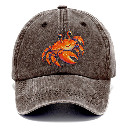 Crab Side Scuttle Sea Sprite Classic Cap – Brown