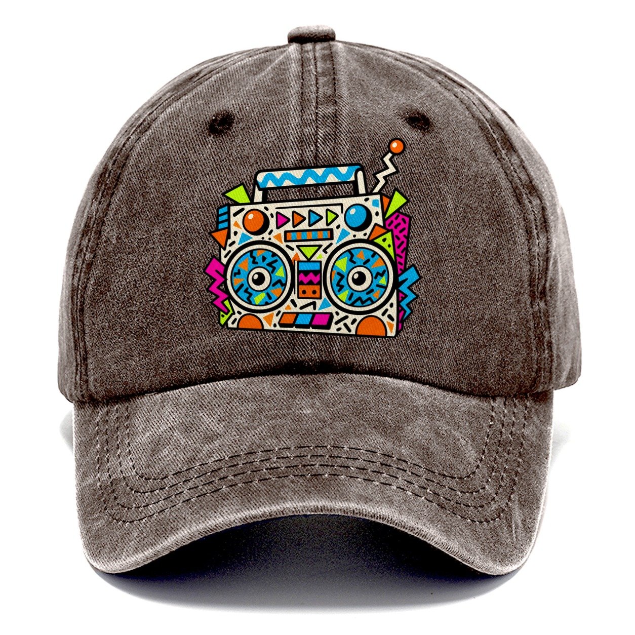 Zigzag Boombox Crazy Styles Classic Cap – Brown